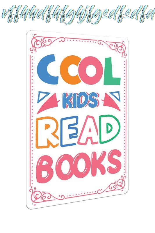 School Kids Education Quotes - ป้ายโลหะสำหรับเด็กสุดเท่ ป้ายคำคมการอ่านหนังสือ งานศิลปะติดผนังเพื่อการศึกษา สำหรับห้องสมุด ห้องอ่านหนังสือ โรงเรียน