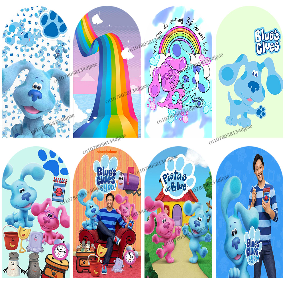 Kids Education Banner - Blue Clues Arch การถ่ายภาพฉากหลังตกแต่ง Baby Shower
