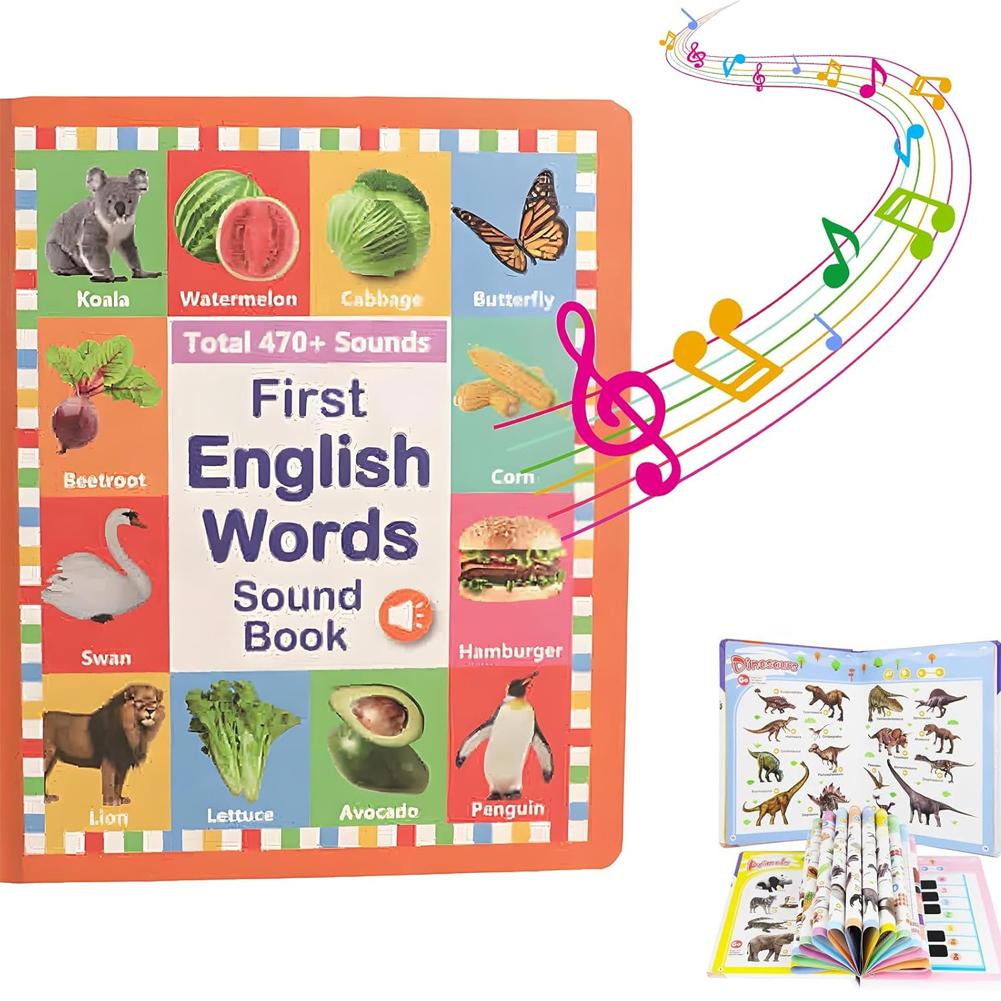 Kids Education In Us - หนังสืออ่านเสียงภาษาอังกฤษ การตรัสรู้ตามธรรมชาติ หนังสือเสียงการศึกษาปฐมวัยภาษาอังกฤษ เหมาะสำหรับทุกวัย หนังสือคำศัพท์ภาษาอังกฤษสำหรับเด็ก