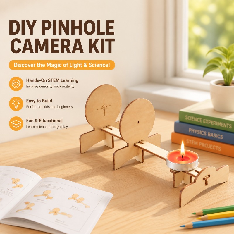 ชุดประกอบการถ่ายภาพรูเข็ม DIY  - Kids Education Images บทวิจารณ์และราคา