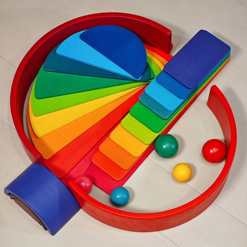 บล็อกไม้สีรุ้ง บล็อกสร้างสรรค์ - Kids Educational Box บทวิจารณ์และราคา
