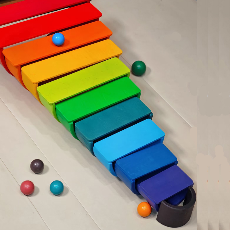 บล็อกไม้สีรุ้ง บล็อกสร้างสรรค์ - Kids Educational Box บทวิจารณ์และราคา