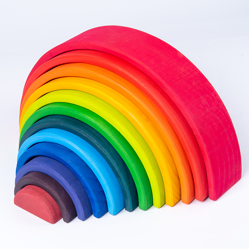 บล็อกไม้สีรุ้ง บล็อกสร้างสรรค์ - Kids Educational Box บทวิจารณ์และราคา