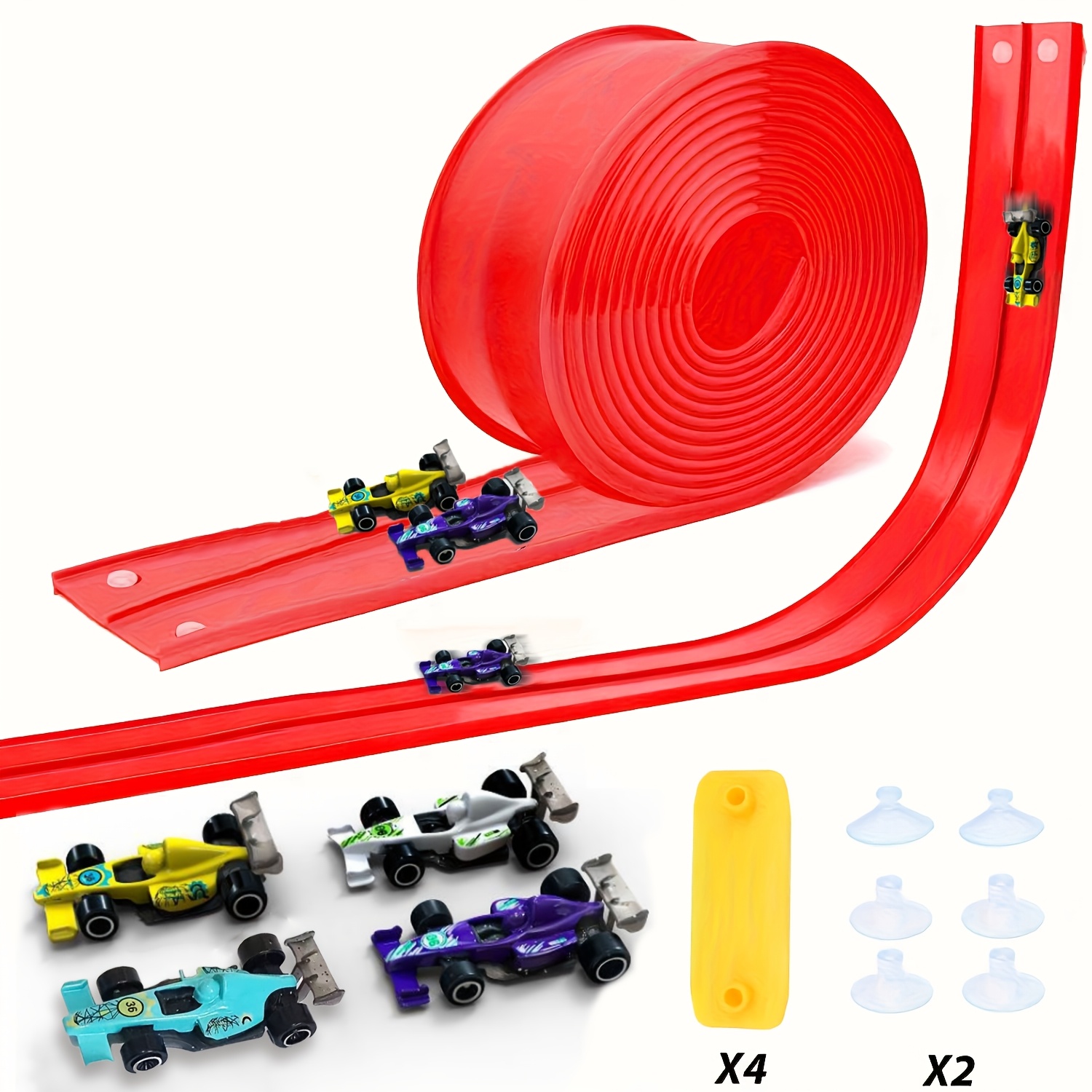 ของเล่นรางแข่งรถแบบโค้งงอได้ 4 - Kids Home Education บทวิจารณ์และราคา