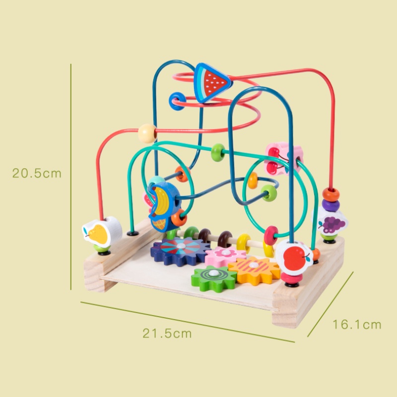 Montessori ของเล่นไม้ Roller C - Kids Educational Box บทวิจารณ์และราคา