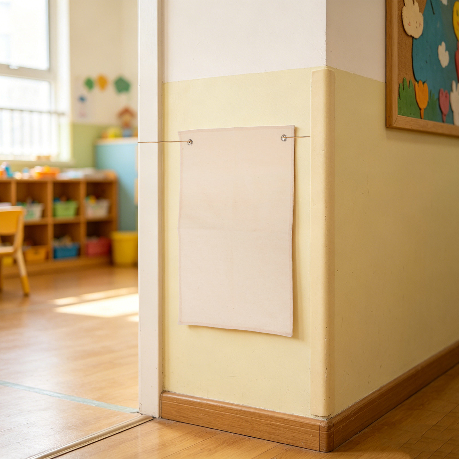 ธงผ้าแคนวาสแขวนผนัง ตกแต่งห้อง - Kids Education Banner บทวิจารณ์และราคา