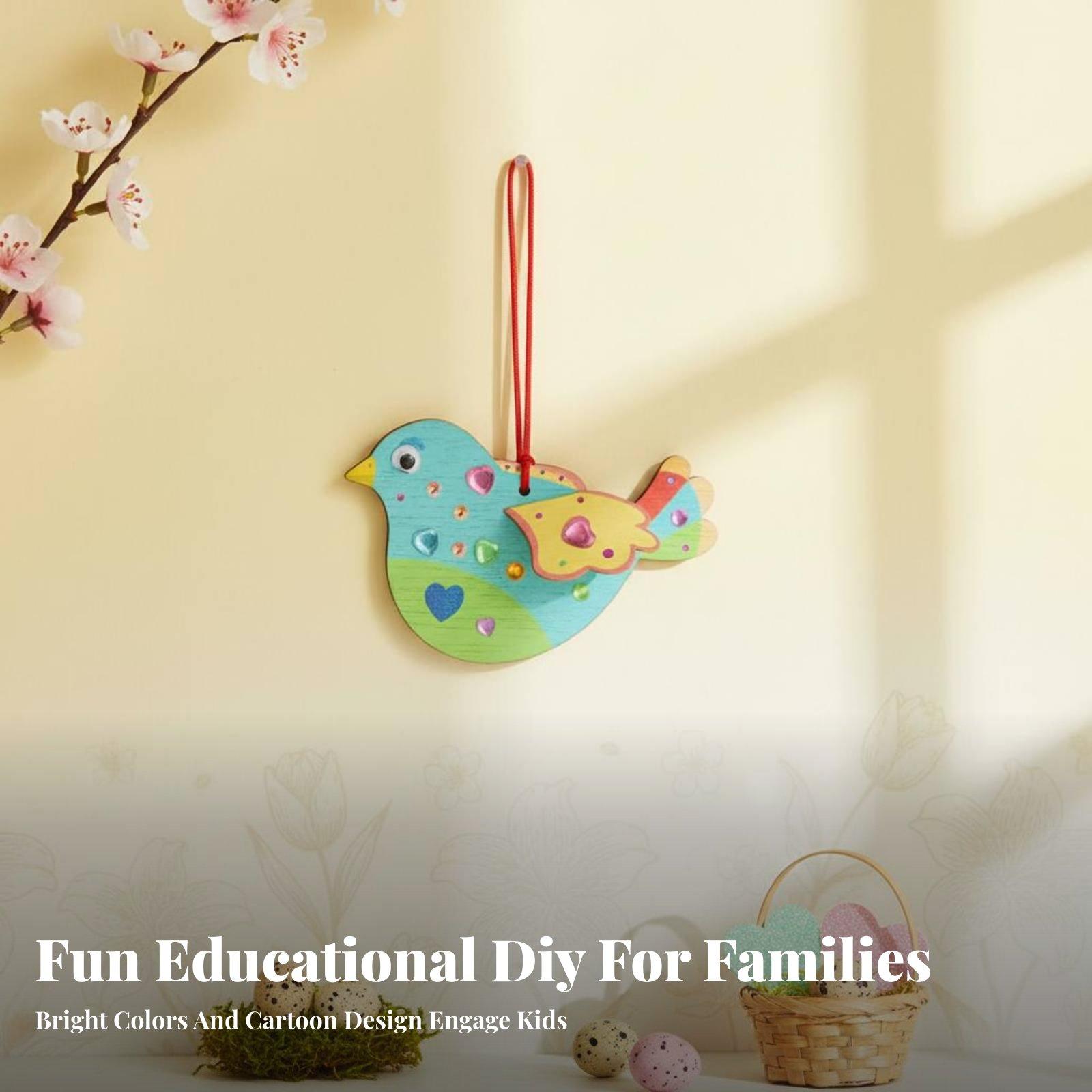ชุดงานฝีมือไม้ 3D รูปนก 8 ชิ้น - Kids Home Education บทวิจารณ์และราคา