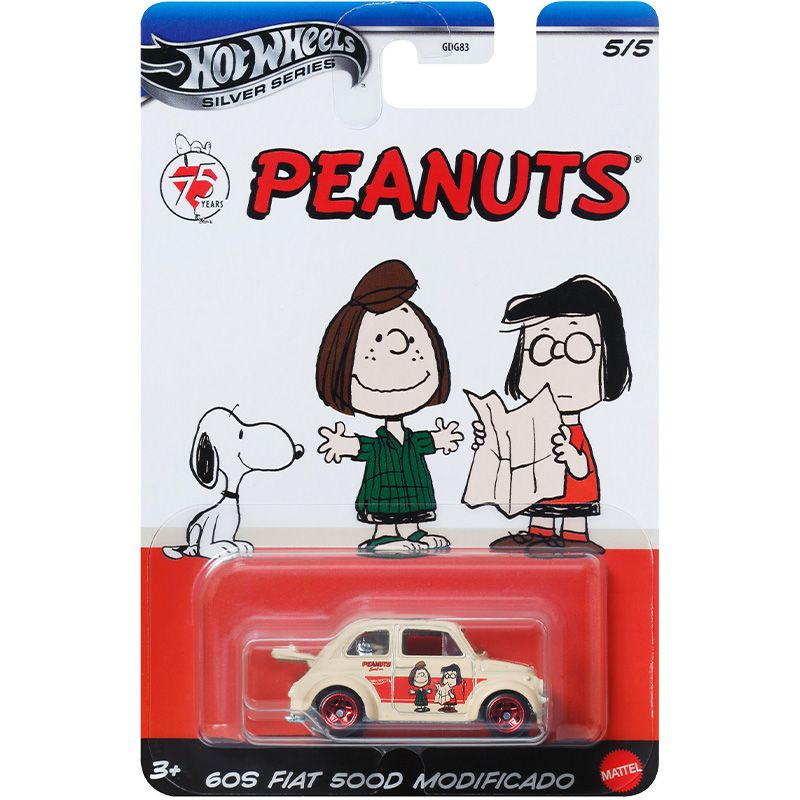 1/64 ล้อร้อนรถรุ่น Snoopy ถั่ว - Mattel Toy Hot Wheels บทวิจารณ์และราคา