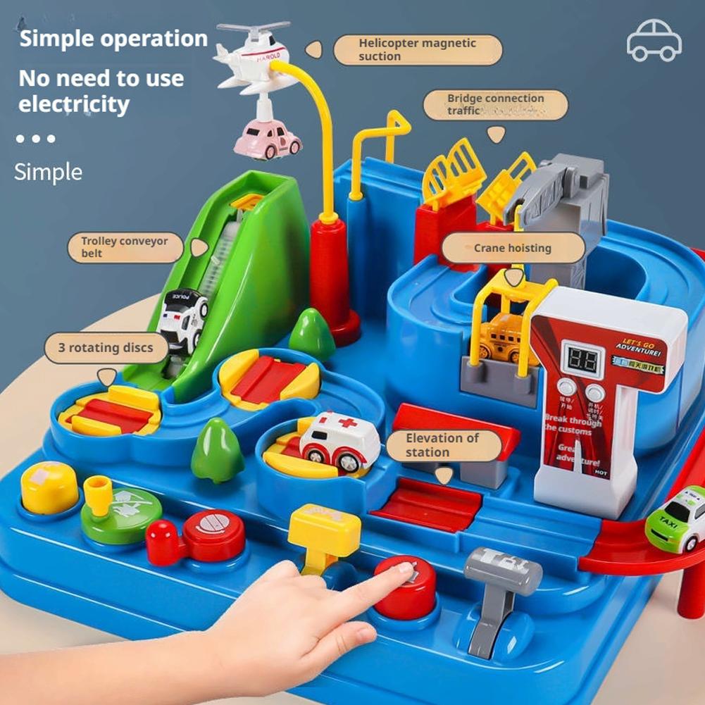 รถไฟรางแข่งรถ ของเล่นรถไฟจำลอง - Kids Home Education บทวิจารณ์และราคา