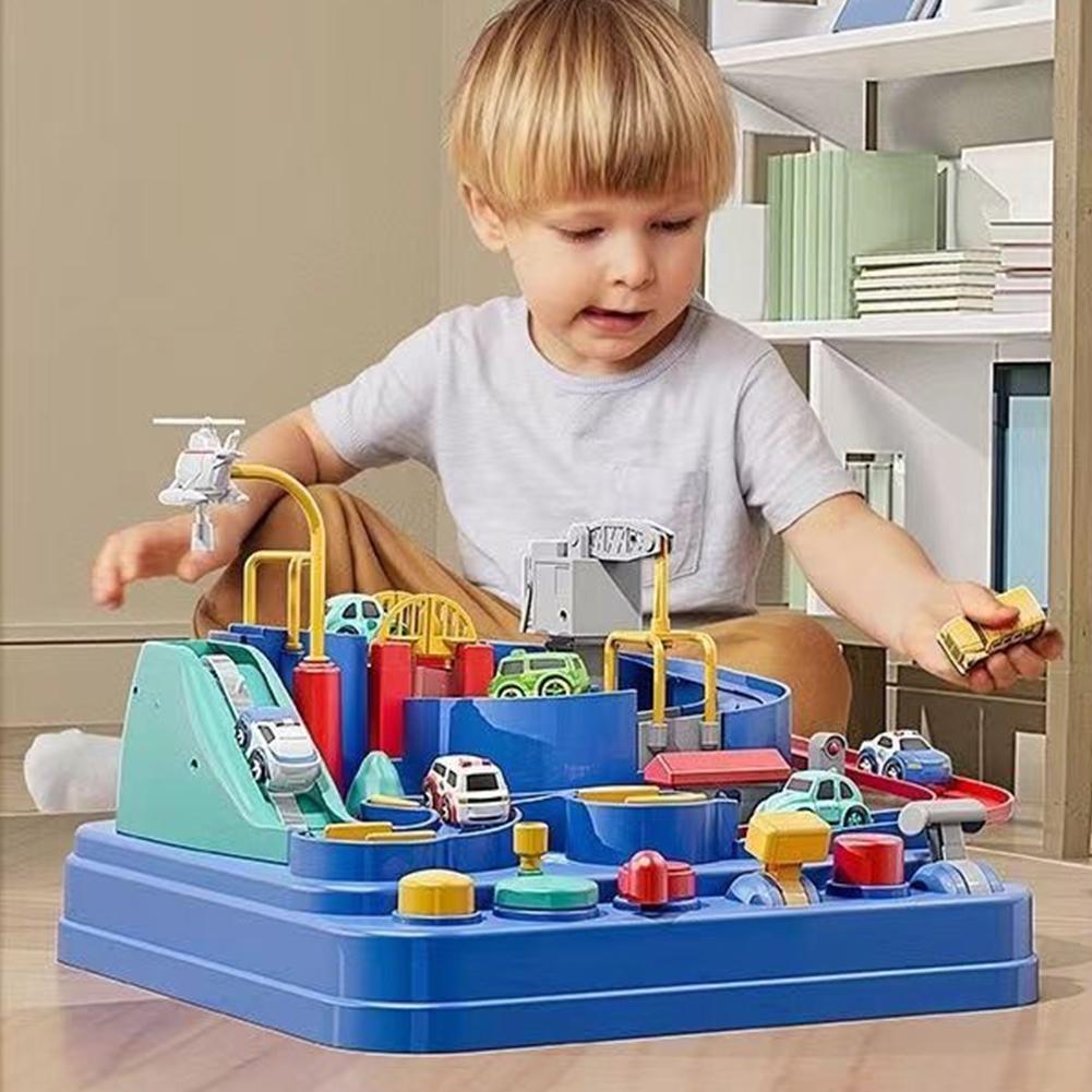 รถไฟรางแข่งรถ ของเล่นรถไฟจำลอง - Kids Home Education บทวิจารณ์และราคา
