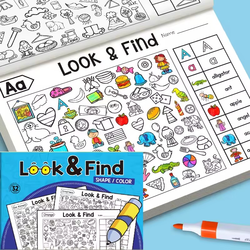 สมุดระบายสีมองแล้วหา สำหรับเด็ - Kids Education In Us บทวิจารณ์และราคา