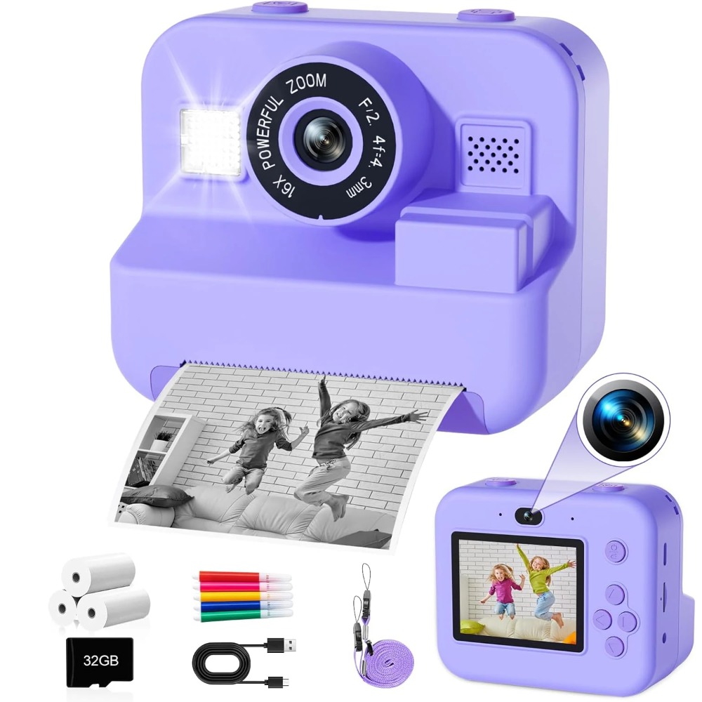 กล้องพิมพ์ความร้อนทันทีเพื่อกา - Kids Education Images บทวิจารณ์และราคา