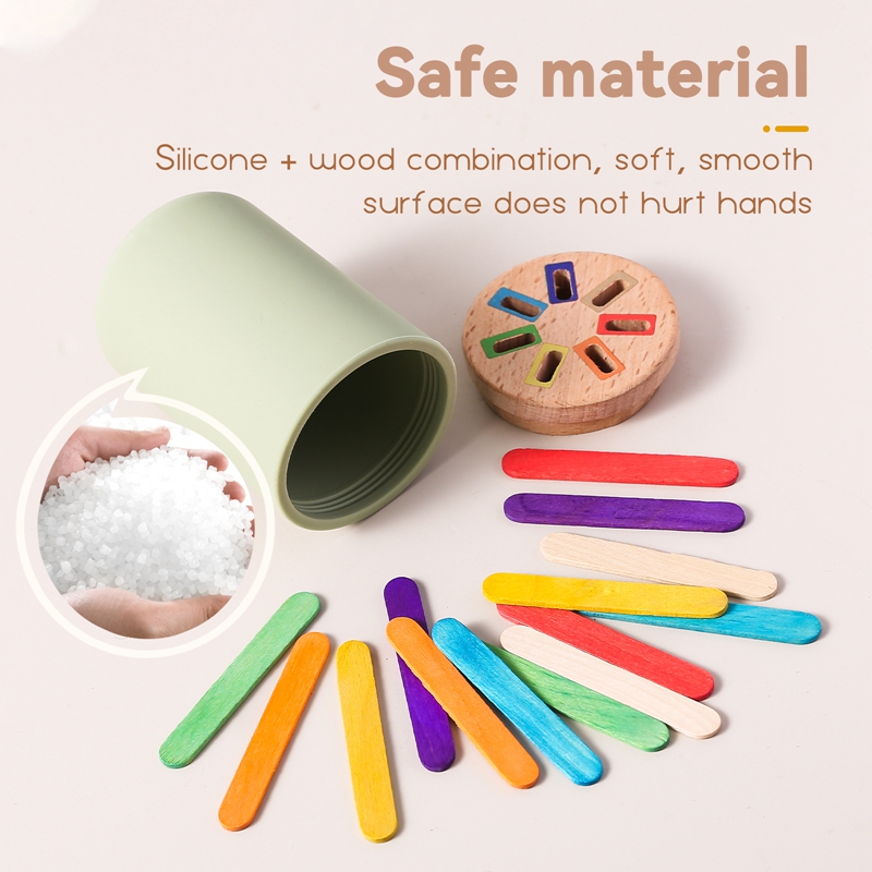 Montessori ของเล่นไม้การเรียงล - Kids Educational Box บทวิจารณ์และราคา