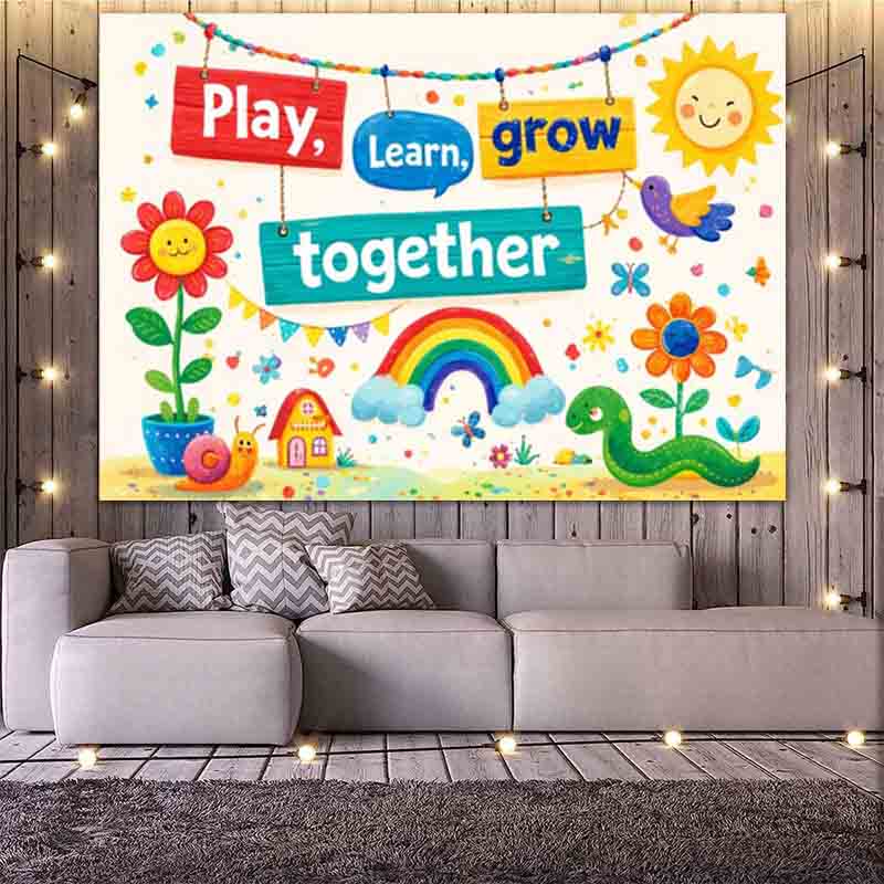 เล่น เรียนรู้ เติบโตไปด้วยกัน  - Kids Education Banner บทวิจารณ์และราคา