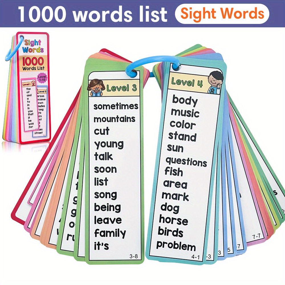 1000 Sight Words แฟลชการ์ดสําห - Kids Educational Games Learn English บทวิจารณ์และราคา